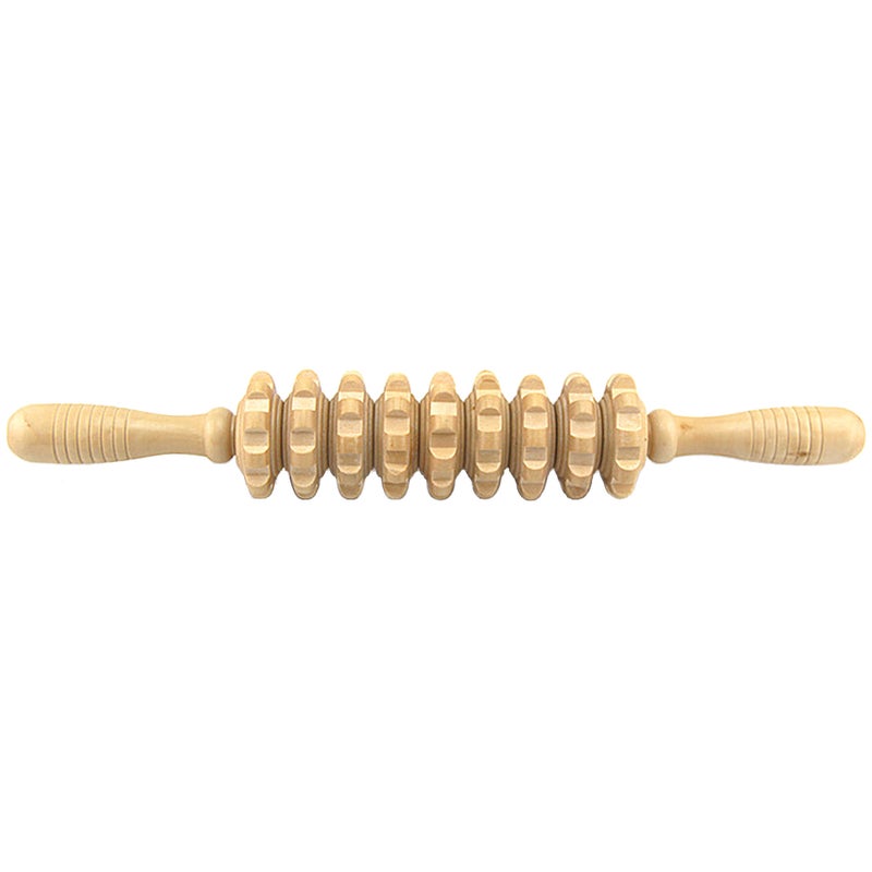 Wood Massager Roller Handheld Massage Trigger Point Muscle Release Roller Stick Massager - Image 2