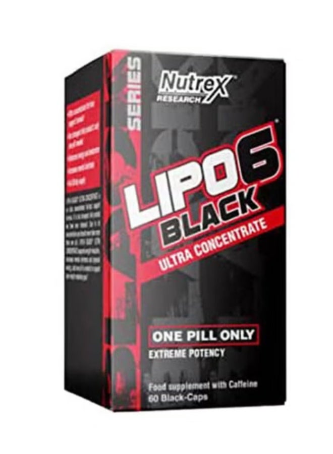 نورتكس ريسيرش مكمل غذائي فائق التركيز ليبو 6 بلاك من نوتريكس
