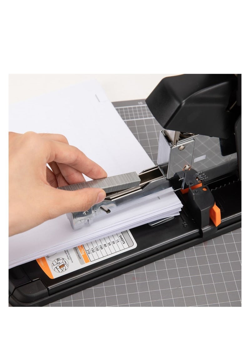 Deli 210-Sheet Capacity Heavy Duty Punch Black - Image 3