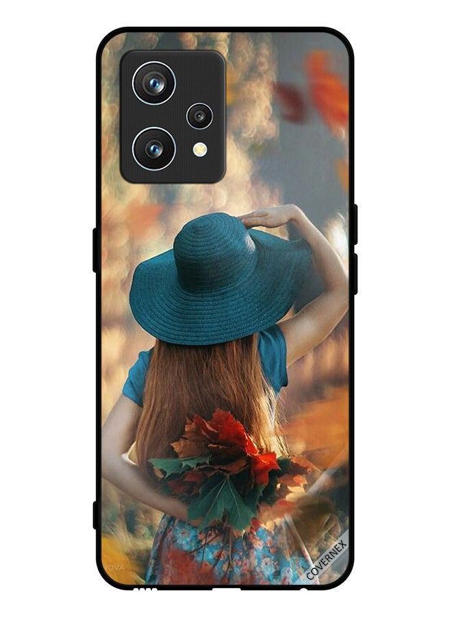 Covernex Protective Case Cover For Realme 9 Pro Plus Hat Girl Hiding Love Leaves  - Image 1