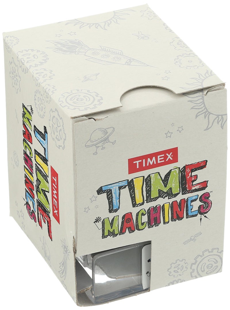 Timex Girls TW7C25500 Time Machines Pink/Rainbows & Unicorns Elastic Fabric Strap Watch - Image 2
