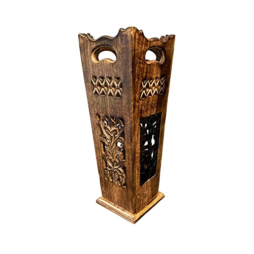 Thorness Classic Art Deco Style Wooden Umbrella Stand  Umbrella Holder  hallway furniture  brolly holder  hallway accessories for the home