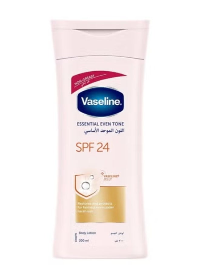 Vaseline, Body Lotion, Essential Even Tone, Spf 24, 200 Ml
