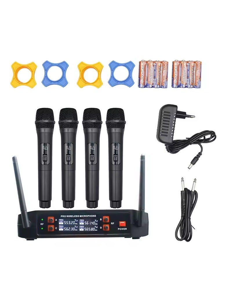 4-Pack Handheld Wireless Karaoke Microphone Set - Ultra Lightweight Portable Bluetooth 5.0 Mics with Dynamic RGB Lights, Echo Voice Effects, Built-in Rechargeable Battery, and USB-C Charging for Singing Parties, Home Entertainment, Travel & Gifts - Image 2
