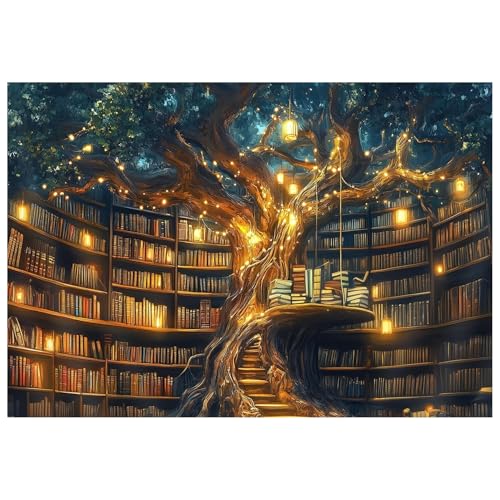 Mandun Paint by Numbers Kit for Adults, Tree Paint by Numbers, Crafts for Adults for Wall Art Gifts 16x20 Inch - Image 1