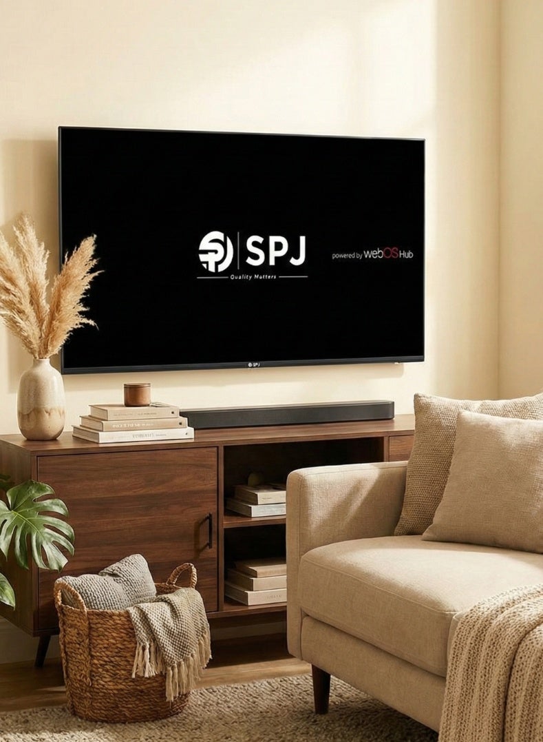 SPJ 43-Inch Full HD Smart WebOS LED TV | Frameless Design | Magic Remote with Voice Control | Dolby Audio | Netflix, YouTube, Prime Video | Bluetooth & WiFi | FHDS43BLX - Image 2