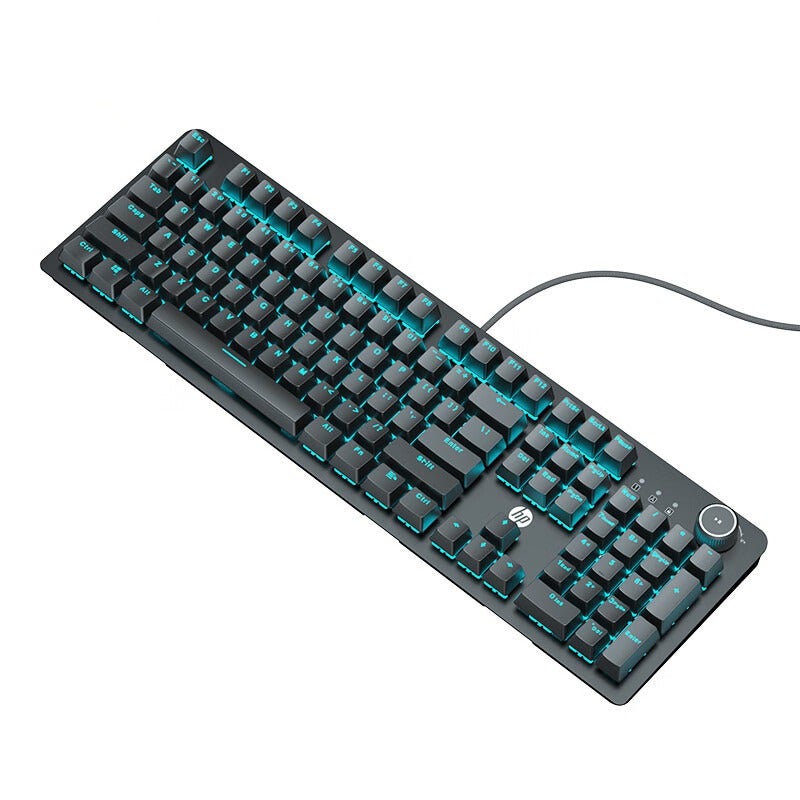 HP K10G Gaming Mechanical Keyboard with RGB Backlight, 104 Keys,  Waterproof