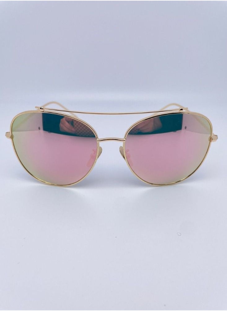General - New men and women with the same style driving polarizer mirror reflective pilot sunglasses trendy toad mirror - Image 1