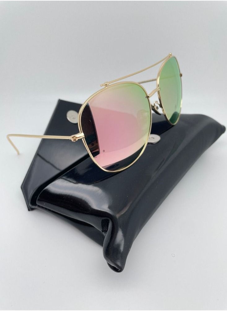 General - New men and women with the same style driving polarizer mirror reflective pilot sunglasses trendy toad mirror - Image 1