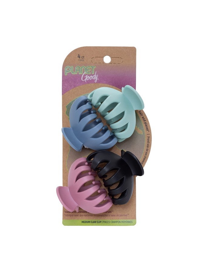 Goody Planet Spider Claw Hair Clip 4Count Assorted Bright Colors Medium To Long Hair Longlasting & Will Not Slip Painfree Hair Accessories For Women Men Boys & Girls All Hair Types - Image 1