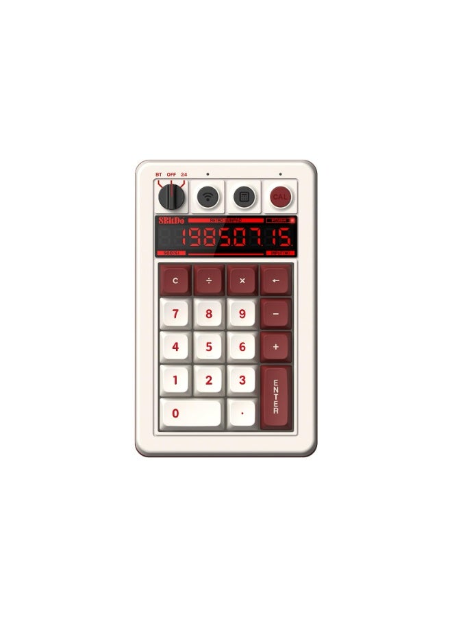 8بت دو لوحة مفاتيح رقمية ميكانيكية 8BitDo Retro 18، تدعم وضع الآلة الحاسبة، لوحة مفاتيح رقمية سلكية/بلوتوث/2.4 جيجا هرتز لأنظمة ويندوز وأندرويد - إصدار العائلة - Image 1
