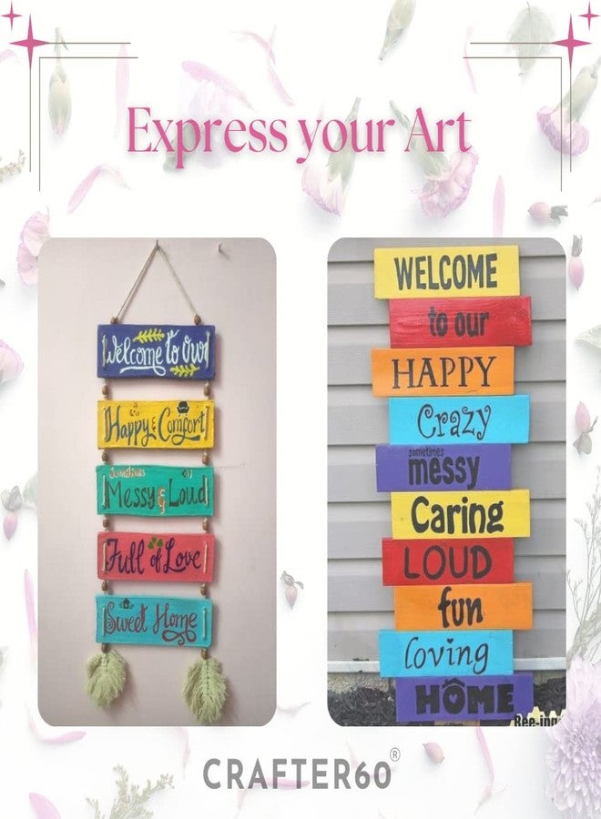 CRAFTER60 Rectangular Hanging MDF Boards for Art and Craft 12x3 Inch-3.5mm Pine Wood Board Unfinished for DIY Home Embellishment Resin Art, Mandala Art, Pyrography, Painting (12x3 Inch, 8) - Image 4
