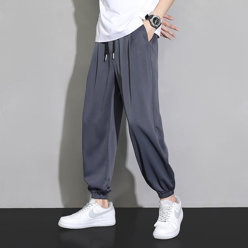 Cooling Ice Silk Mens Casual Pants Three-Point Shorts - Image 5