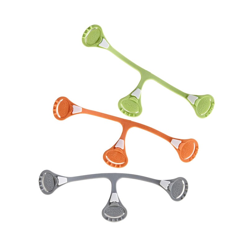 Snappi Baby [Toddler Size 3-Pack] Snappi Cloth Diaper Fasteners - Replaces Diaper Pins - Use with Cloth Prefolds and Cloth Flats - Image 1