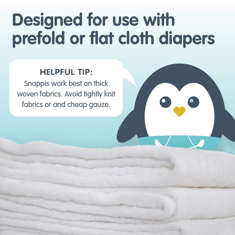 Snappi Baby [Toddler Size 3-Pack] Snappi Cloth Diaper Fasteners - Replaces Diaper Pins - Use with Cloth Prefolds and Cloth Flats - Image 3