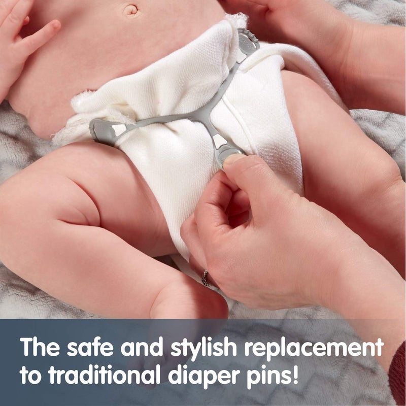 Snappi Baby [Toddler Size 3-Pack] Snappi Cloth Diaper Fasteners - Replaces Diaper Pins - Use with Cloth Prefolds and Cloth Flats - Image 2