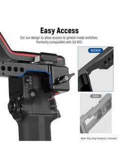 Neewer NEEWER Gimbal Sling Handgrip Compatible with DJI RS 2 RSC 2 RS 3 RS 3 Pro Handheld Stabilizer, Adjustable & Foldable Handle with Silicon Grip, Load Capacity up to 13.2lb/6kg, Ideal for Low Angle Shots  - Image 5