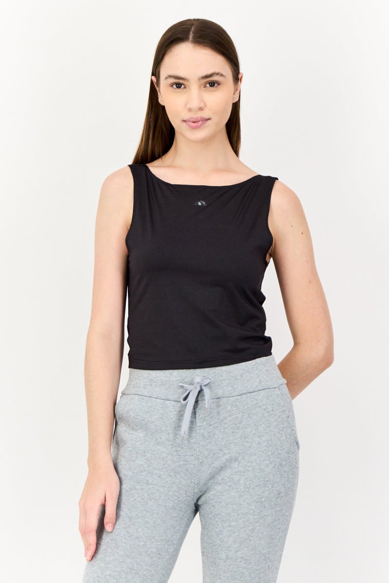 Adidas Women Sportswear  Fit Sleeveless Training Tank Top, Black  - Image 1