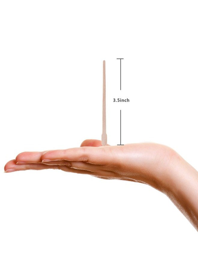 Whaline Wax Spatulas 400 Packs Small Wooden Waxing Applicator Sticks Face & Eyebrows Hair Removal Sticks - Image 2