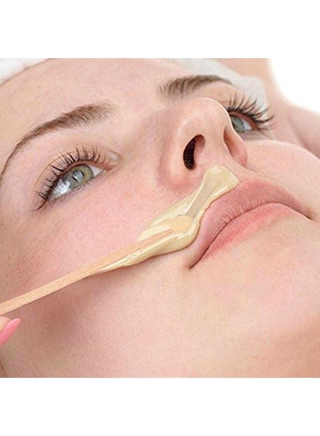 Whaline Wax Spatulas 400 Packs Small Wooden Waxing Applicator Sticks Face & Eyebrows Hair Removal Sticks - Image 5