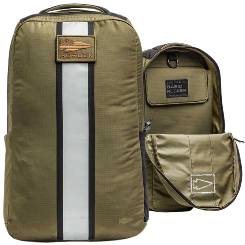 GORUCK Basic Rucker 17L Tactical Backpack â€“ Durable Rucksack & MOLLE Daypack â€“ Military Backpack for Men & Women - for Outdoor, Hiking, Training & Travel â€“ Ranger Green - Image 1