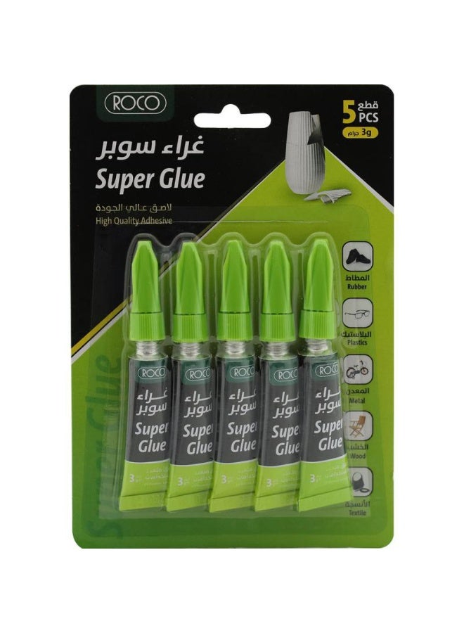 ROCO 5 Piece Super Glue