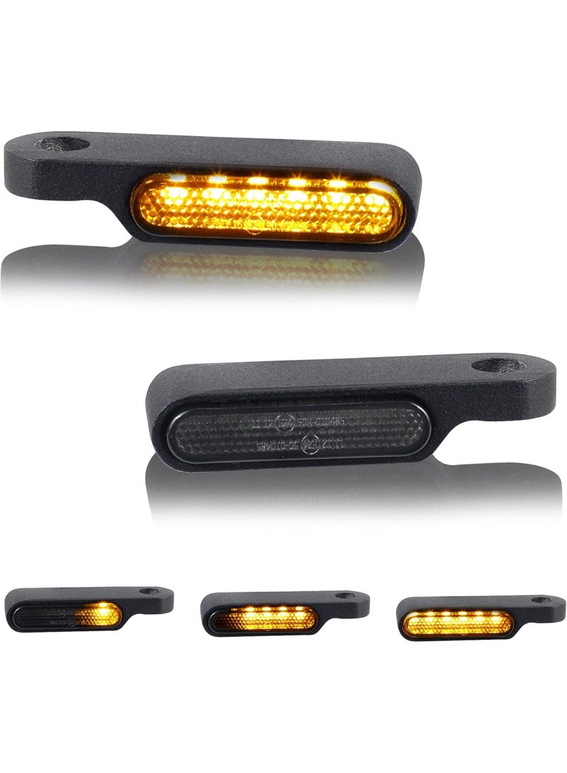 Sequential Led Turn Signal Lights Front Mini Motorcycle Blinkers Universal Compatible with Harley Sportster Dyna 883 Yamaha Honda - Image 1