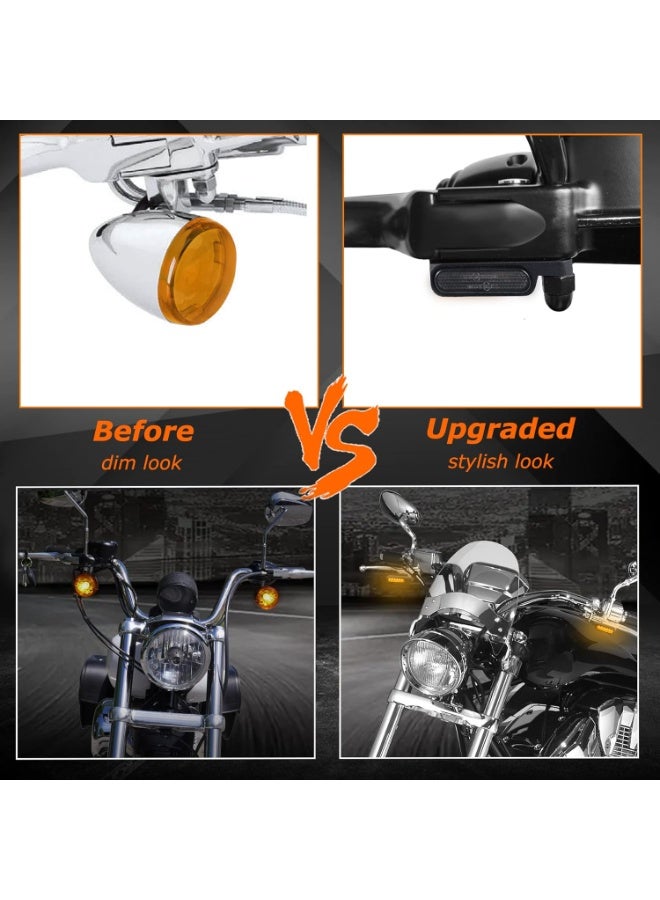 Sequential Led Turn Signal Lights Front Mini Motorcycle Blinkers Universal Compatible with Harley Sportster Dyna 883 Yamaha Honda - Image 5