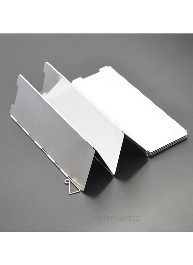 Camping and outdoor travel portable folding ultra-light folding windshield