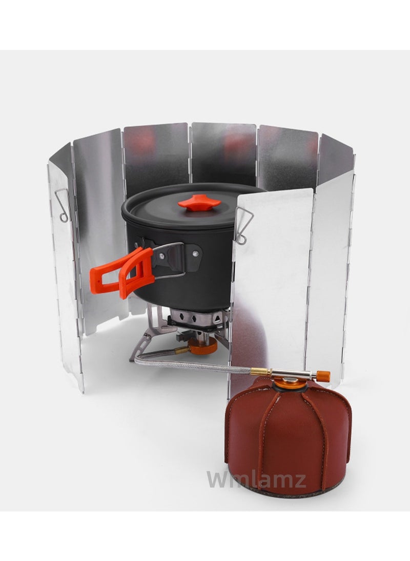 Camping and outdoor travel portable folding ultra-light folding windshield