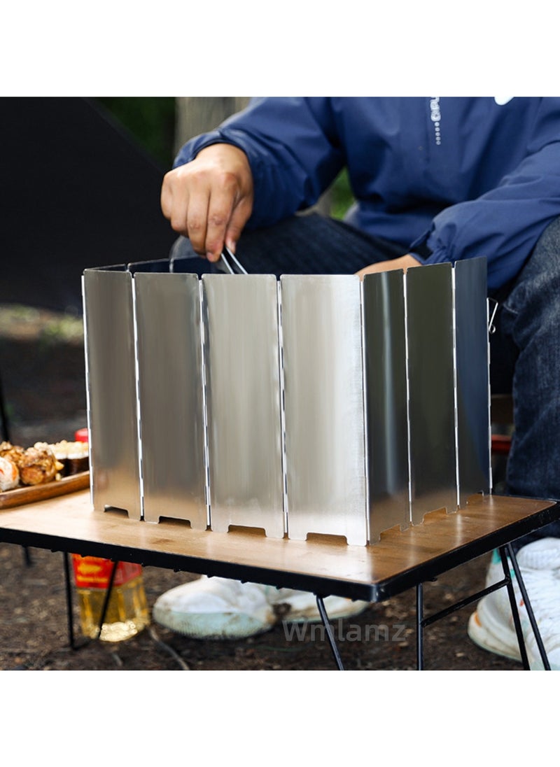 Camping and outdoor travel portable folding ultra-light folding windshield