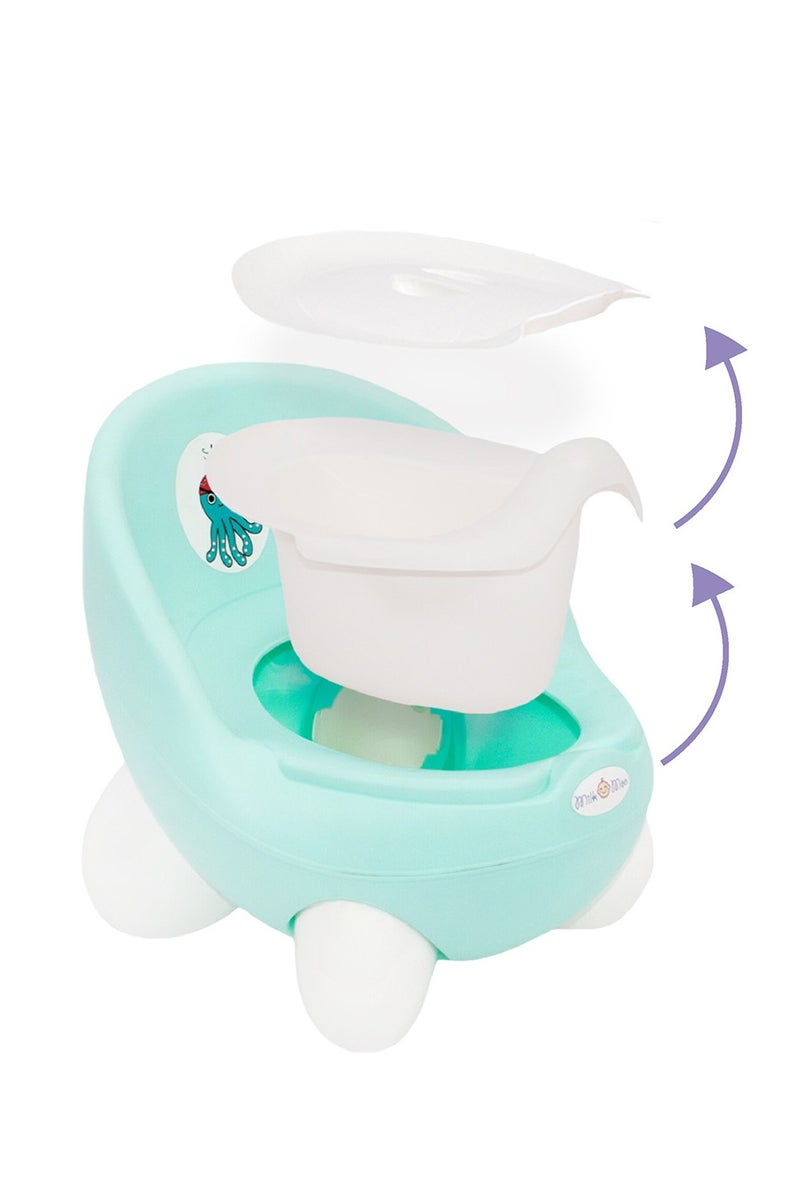 Milk & Moo Potty Chair, BPA Free Potty Training Seat Toilet, Safe, Comfortable, Non Slip, Has Lid and Removable Container, Easy To Clean, Toddler Potty, For Baby Girls and Boys - Image 2