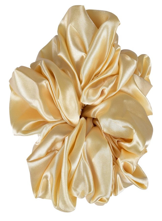 Nnr Premium Hijab Hair Scrunchies, Volume Scrunchies For Girls And Women,Pack Of 2 Pcs - Wine/Golden - Image 2
