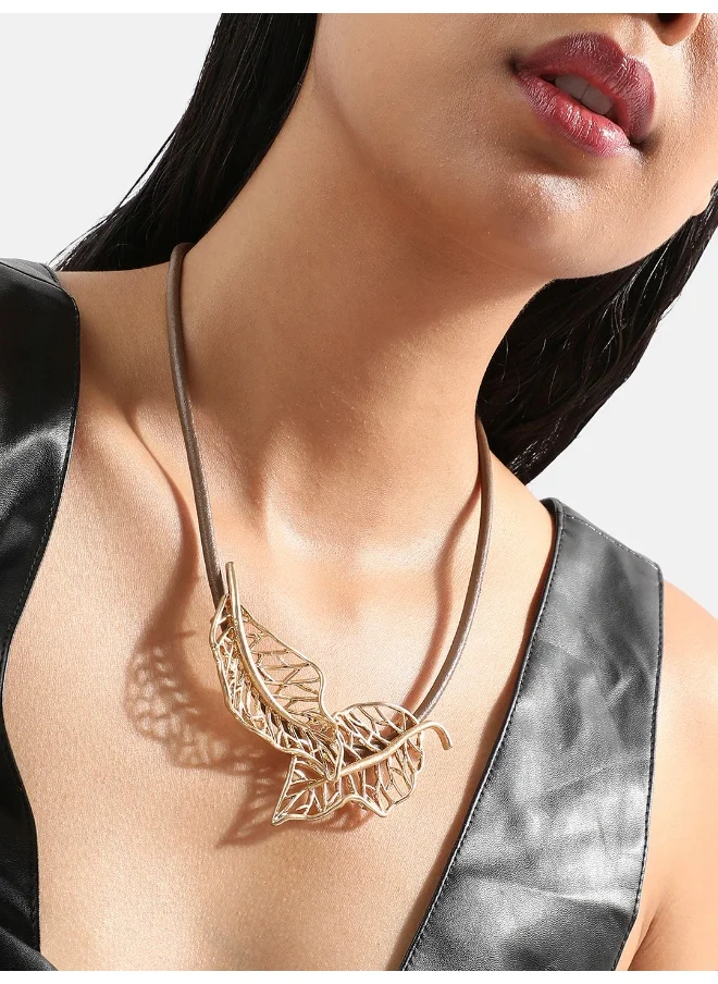 SOHI Foliage Essence Thread Necklace