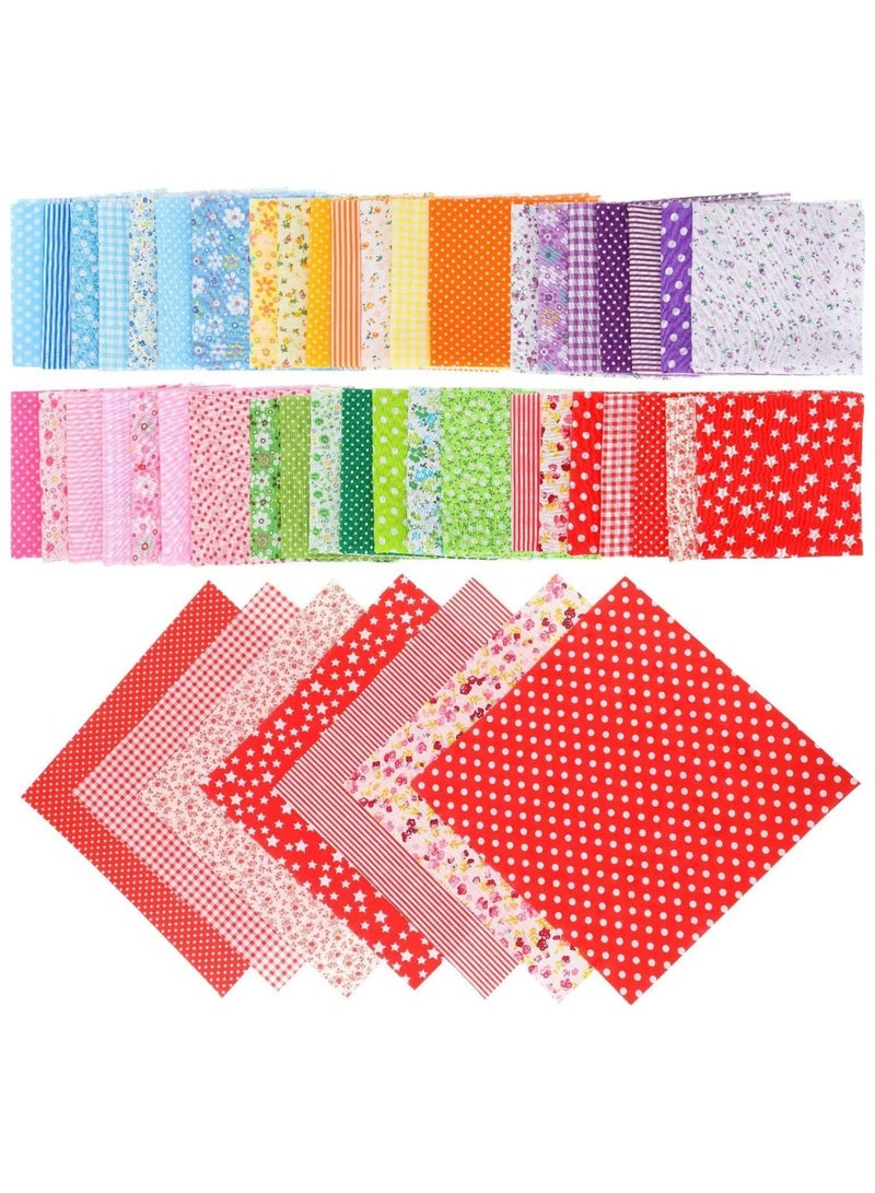 SYOSI 42 Pieces Quilting Fabric Squares Sheets Cotton Fabric Bundle Squares Patchwork 9.5 x 9.5 Inch Pre-Cut Quilt Squares for DIY Crafts Sewing Quilting  - Image 1