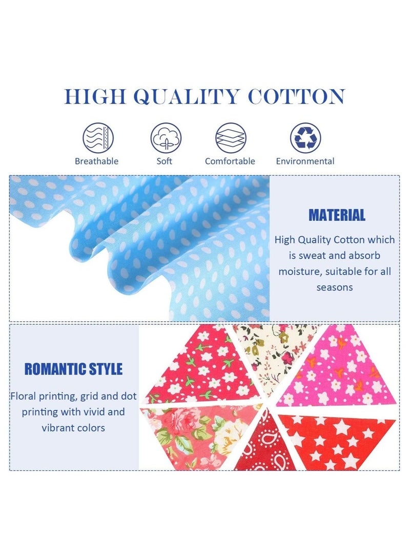 SYOSI 42 Pieces Quilting Fabric Squares Sheets Cotton Fabric Bundle Squares Patchwork 9.5 x 9.5 Inch Pre-Cut Quilt Squares for DIY Crafts Sewing Quilting  - Image 5