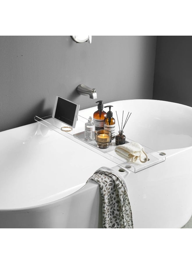 Generic MUYEDRAIN Bathtub Tray Over Bathtub Racks Bath Caddy for The Elegant Tub Bathroom Caddy fits All bathtubs  - Image 1