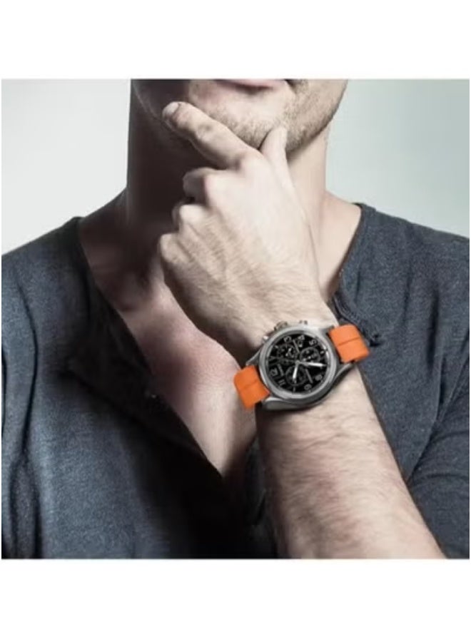 TIGER Magnetic Watch Band 22mm for Men – Quick Release Soft Silicone Sport Strap with Secure Magnetic Clasp – Skin-Friendly, Lightweight & Sweat-Resistant Replacement Wristband Compatible with Standard 22mm Smartwatches – Comfortable & Easy to Install - Image 3