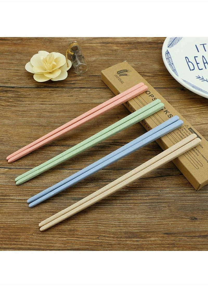 NIBEMINENT Reusable Chopsticks, Tree Planted with Sale Award Winning Eco Friendly Gift Chinese Minimalist Dishwasher Safe Wooden, Plastic & Metal Chopstick Alternative - 4 Pairs  - Image 4
