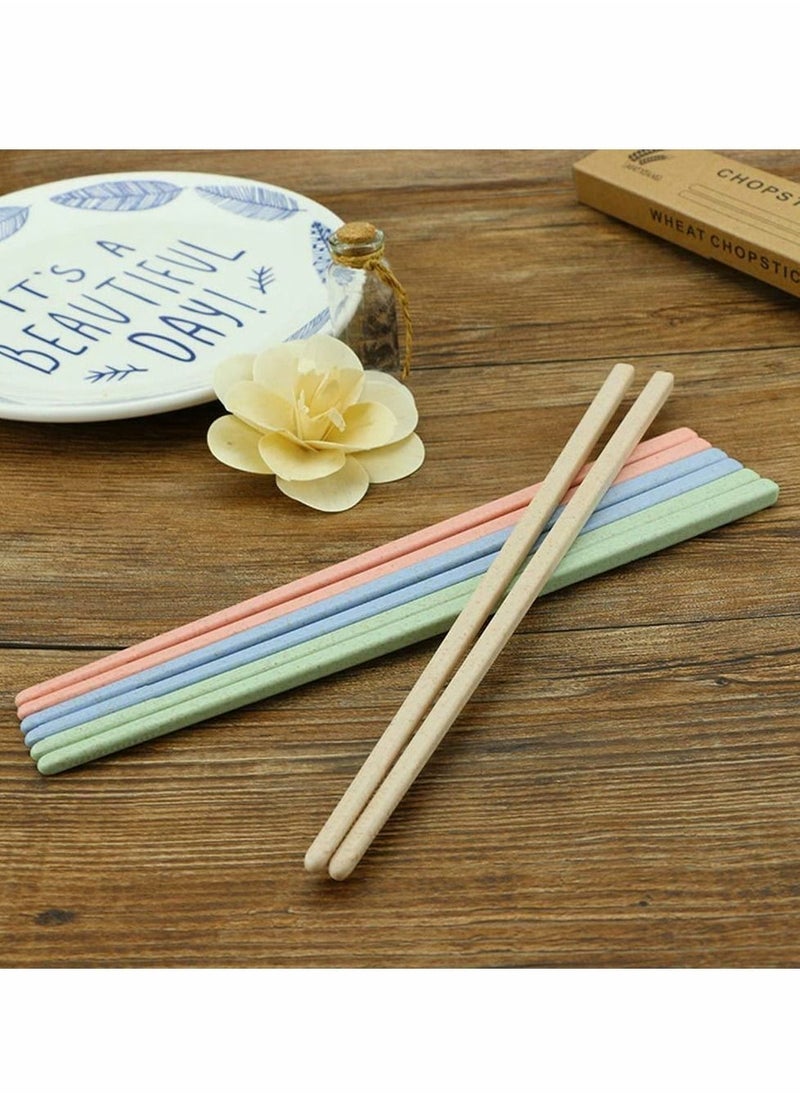 NIBEMINENT Reusable Chopsticks, Tree Planted with Sale Award Winning Eco Friendly Gift Chinese Minimalist Dishwasher Safe Wooden, Plastic & Metal Chopstick Alternative - 4 Pairs  - Image 5