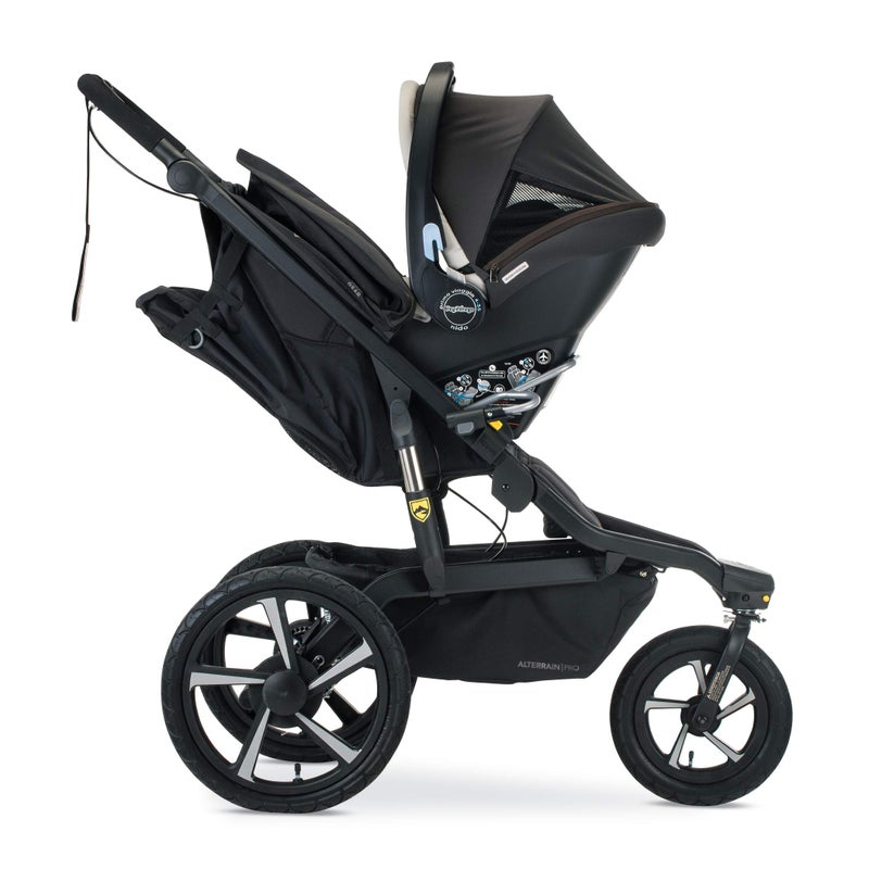 BOB Gear Single Jogging Stroller Adapter for Peg Perego Infant Car Seats, Gray - Image 5