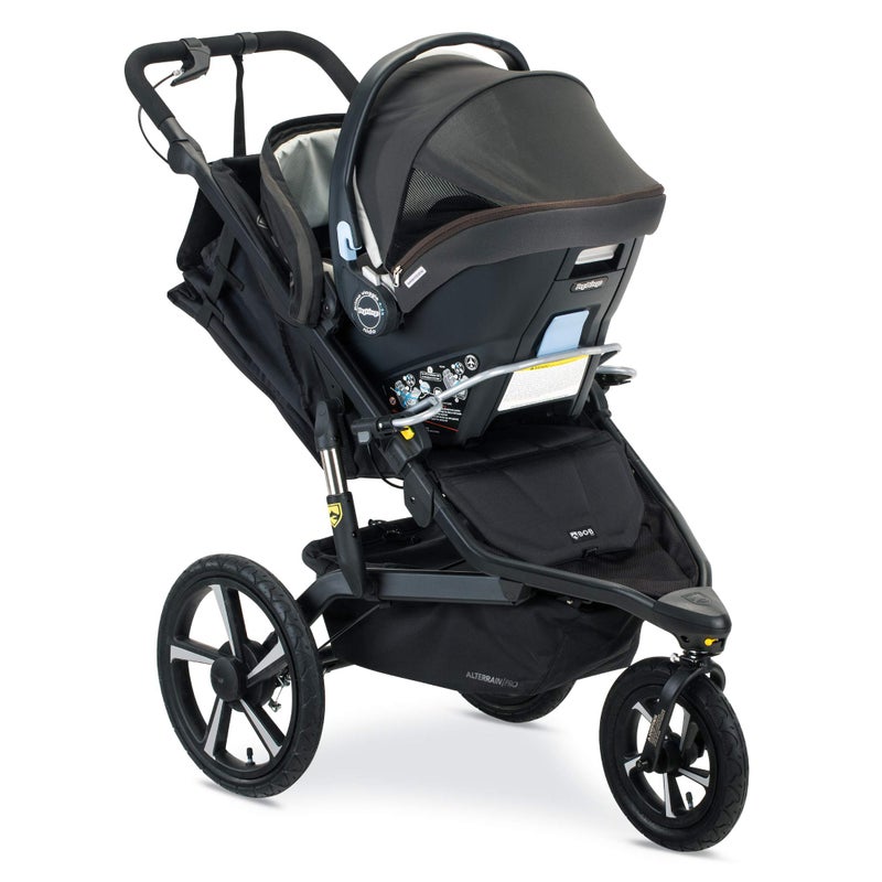 BOB Gear Single Jogging Stroller Adapter for Peg Perego Infant Car Seats, Gray - Image 4