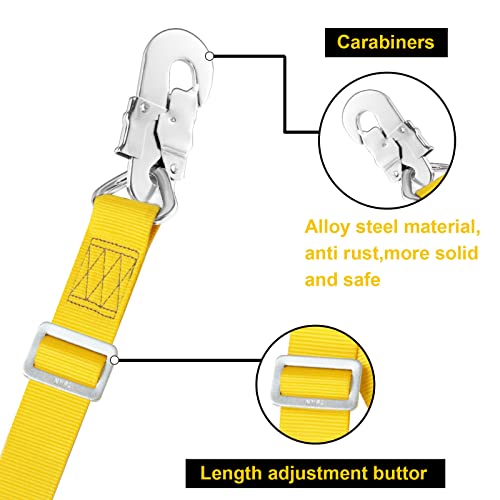 TT TRSMIMA Trsmima Hunting Safety Harness, Tree Climbing Belt Restraint Lanyards, Safety Adjustable Lanyard, Add Level - Image 4