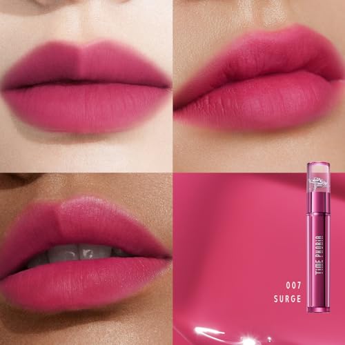 TIMEPHORIA Altera Blurring Tint Lip Stain, Glossy to Soft Matte Finish, Blur Lip Lines, Weightless No-Sticky Airy Velvet Texture, Vibrant Hydrating Long-Lasting Lip Makeup (007 Surge) - Image 3