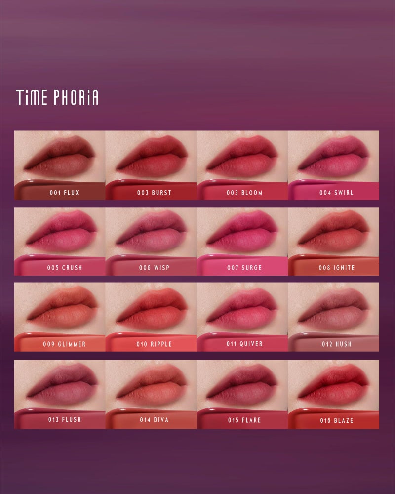 TIMEPHORIA Altera Blurring Tint Lip Stain, Glossy to Soft Matte Finish, Blur Lip Lines, Weightless No-Sticky Airy Velvet Texture, Vibrant Hydrating Long-Lasting Lip Makeup (007 Surge) - Image 5