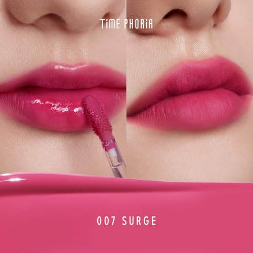 TIMEPHORIA Altera Blurring Tint Lip Stain, Glossy to Soft Matte Finish, Blur Lip Lines, Weightless No-Sticky Airy Velvet Texture, Vibrant Hydrating Long-Lasting Lip Makeup (007 Surge) - Image 2