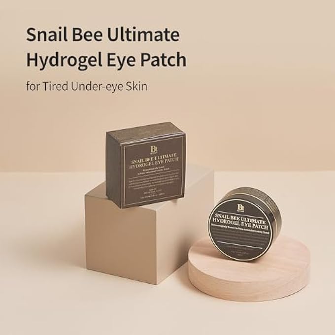 BENTON Snail Bee Ultimate Hydrogel Eye Patch 60Pcs - Snail Secretion Filtrate & Seaweeds Extract Contained Nourishing & Hydrating Eye And Wrinkle Areas Patches, Soothign And Cooling, - Image 2
