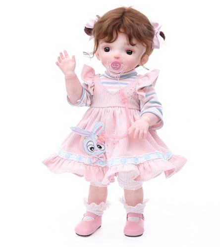 Cloveray BJD Dolls 14 Ball Jointed Doll Fullset 20 Inch 50cm Full Vinyl Girl with 15 Articulated Joints and Brown Glass Eyes Art Collectible RebornStyle Doll for Ages 14 Gift Box Packaging - Image 5