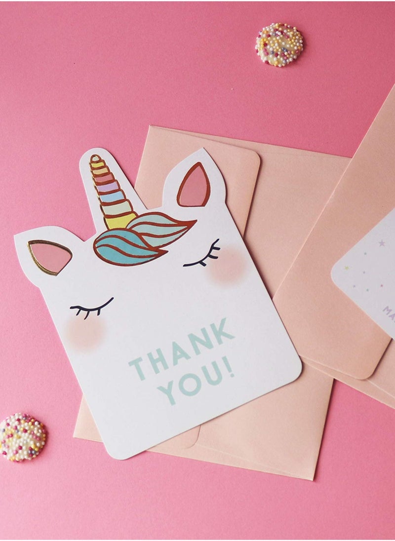 Talking Tables Unicorn Thank You Card  - Image 1