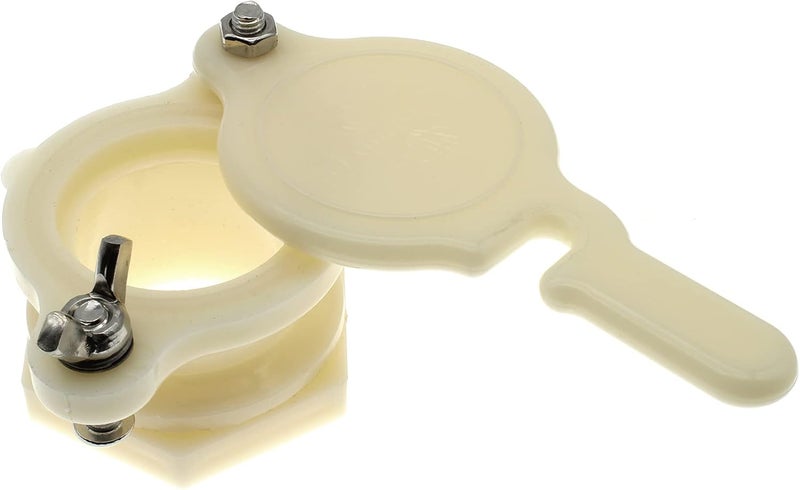 OZXNO Heavy Duty Honey Gate Valve Nylon Honey Extractor Tap Bucket Beekeeping Supplies with Gasket and Wing Nut(White) - Image 2